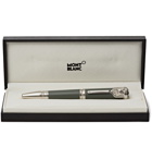 Montblanc - Writers Edition Kipling Platinum-Plated and Resin Fountain Pen - Gray