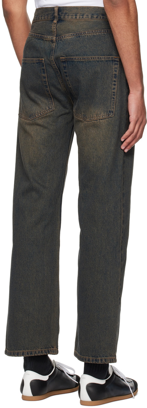 WYNN HAMLYN Navy Straight Jeans