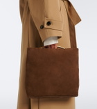 Amanu Egypt suede clutch