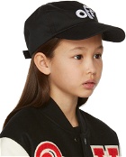 Off-White Kids Black Stamp Baseball Cap