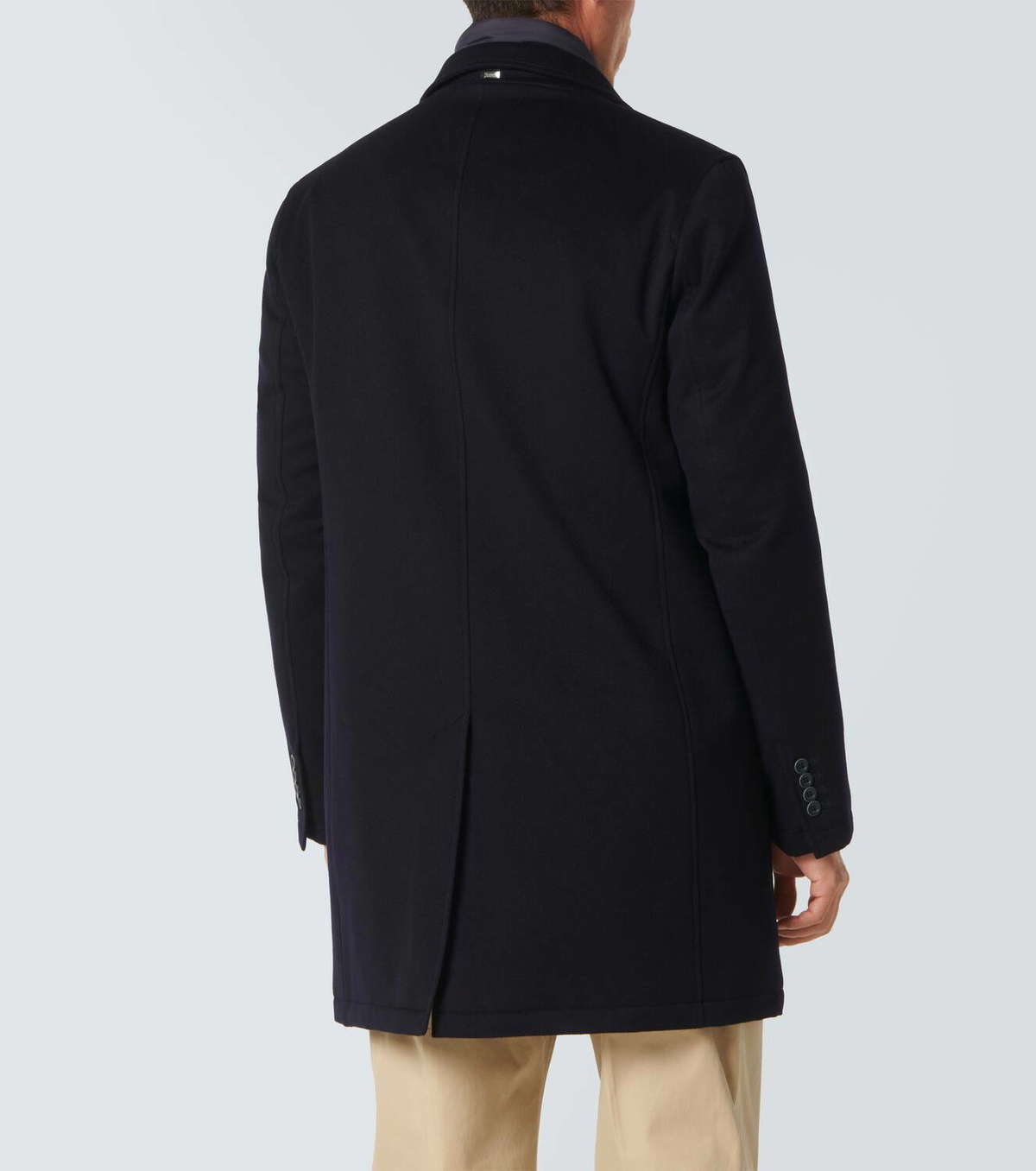 Herno Blue Polyester Coat main image 1