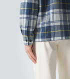 Dunhill Plaid cashmere overshirt