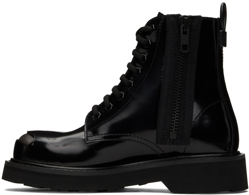 Kenzo Black Kenzo Smile Lace-Up Boots Kenzo