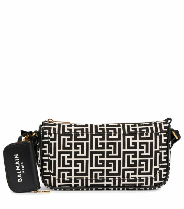 Photo: Balmain - Mini canvas crossbody bag