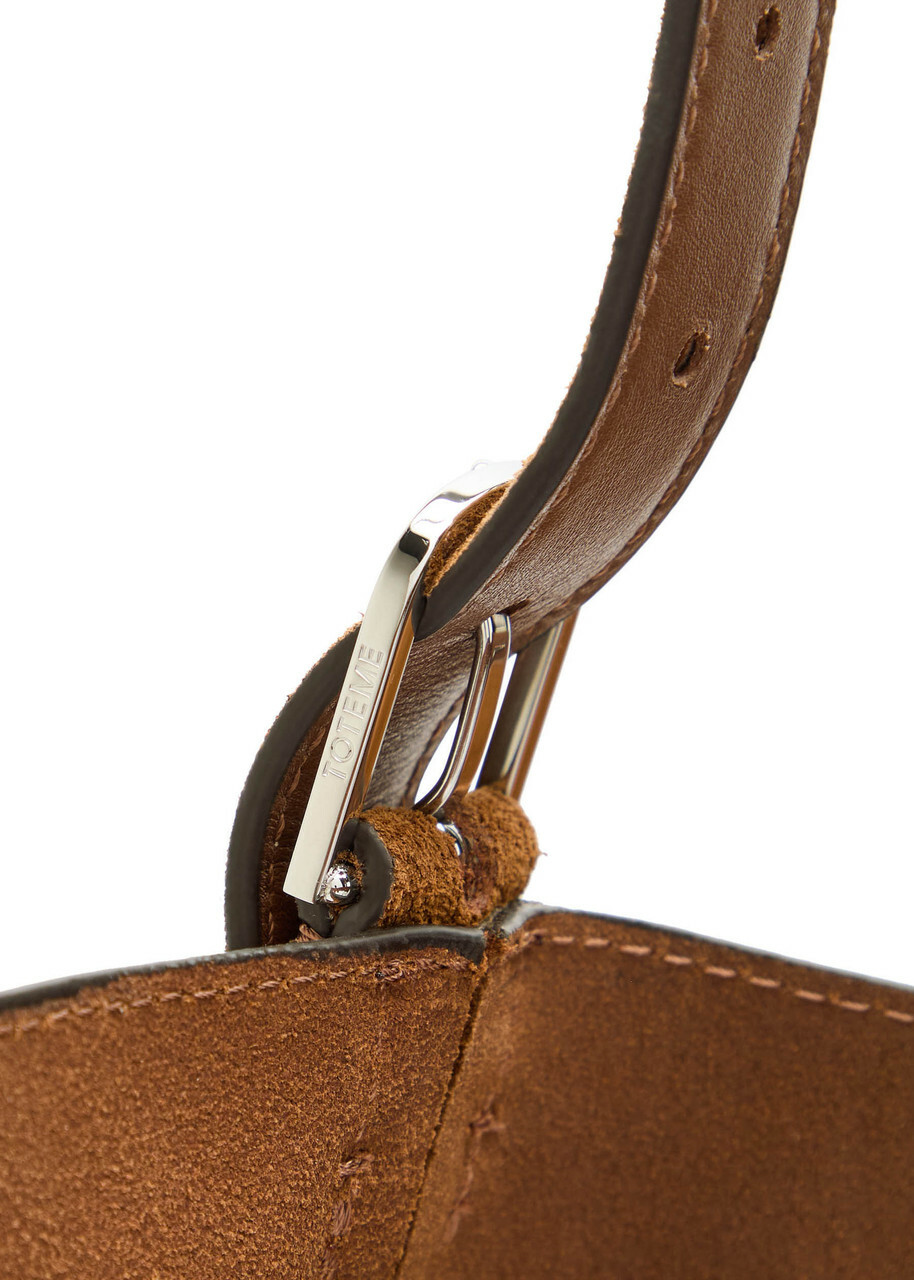 Toteme Belted Suede Tote - Tan - One Size