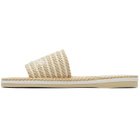 Chloé Beige 'Chloé Sand' Slides