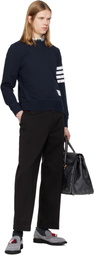 Thom Browne Navy Classic Loopback 4-Bar Sweatshirt