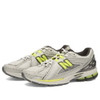 New Balance 1906 Sneaker in Light Silver Metallic/Alkaline Green