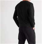 A.P.C. - Gaby Logo-Print Loopback Cotton-Jersey Sweatshirt - Black