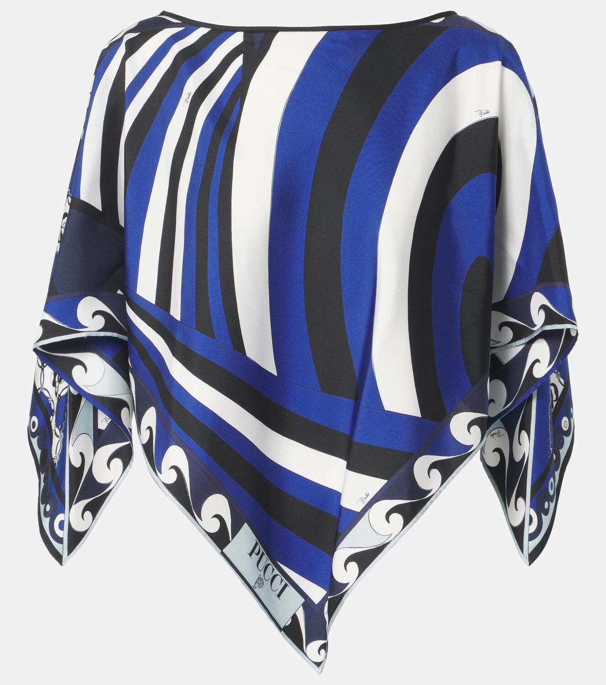 Pucci Iride Festa silk twill cape