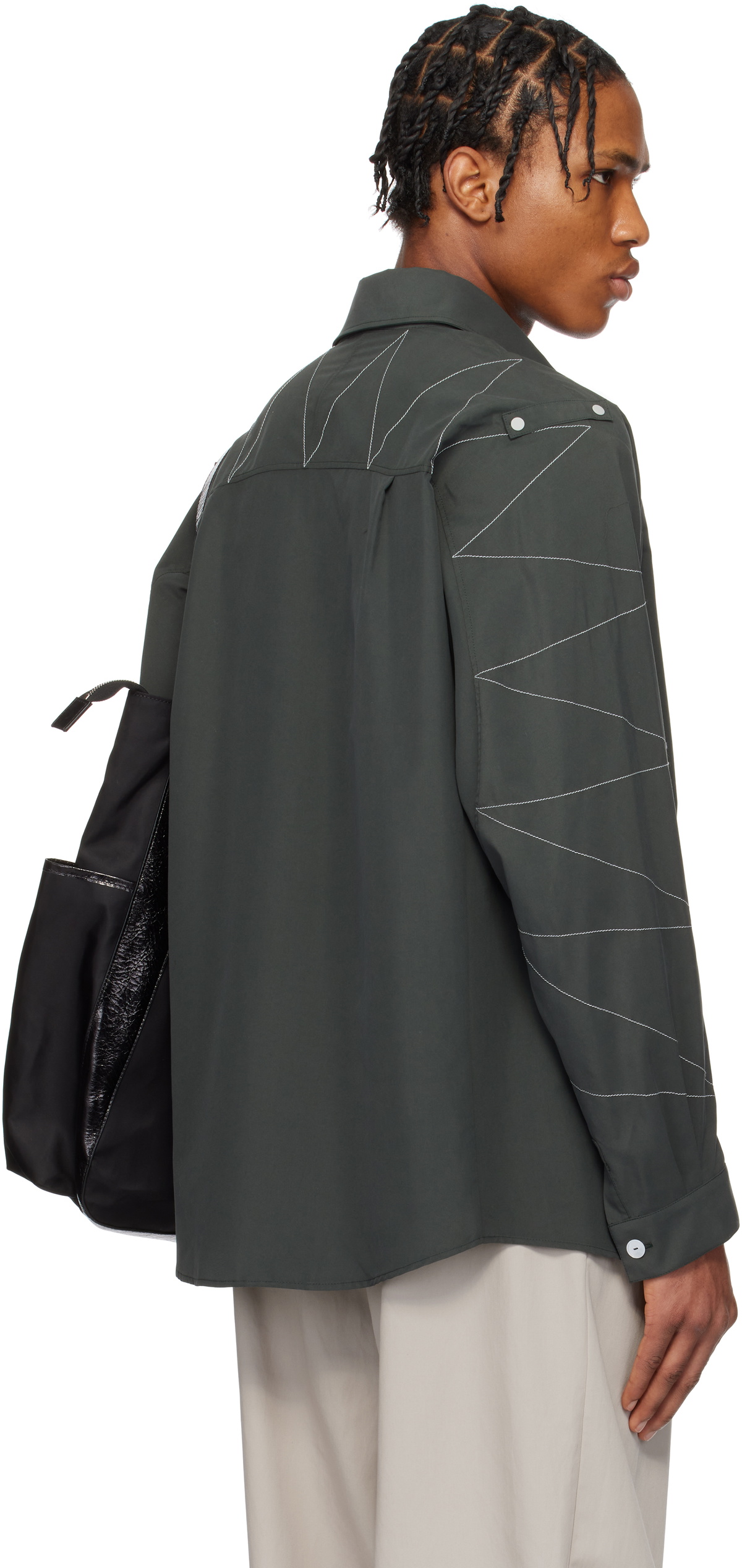 Kiko Kostadinov Green Solva Shirt