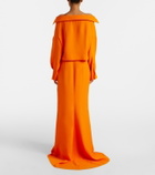 Balenciaga Off-shoulder silk gown