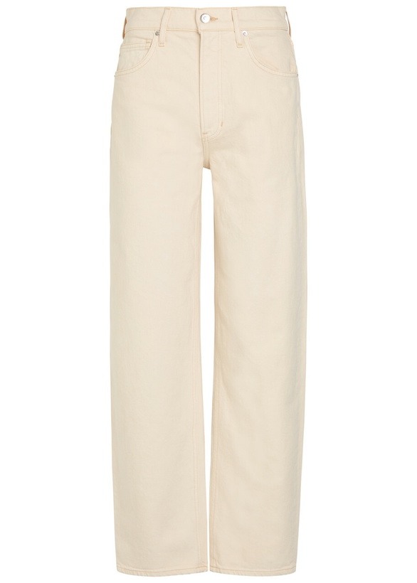 Photo: Veronica Beard Haley Arc-leg Jeans Ecru