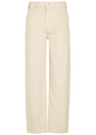 Veronica Beard Haley Arc-leg Jeans Ecru