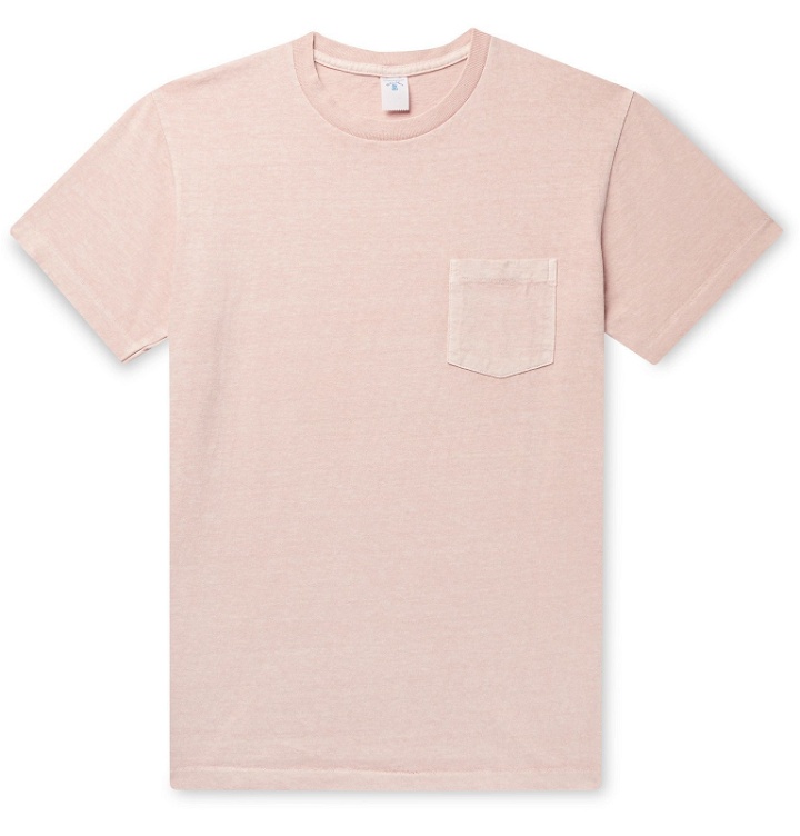 Photo: Velva Sheen - Pigment-Dyed Cotton-Jersey T-Shirt - Pink