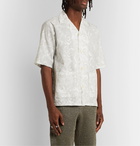 Needles - Camp-Collar Embroidered Cotton Shirt - Neutrals