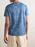 Etro - Logo-Embroidered Paisley-Print Cotton-Jersey T-Shirt - Blue