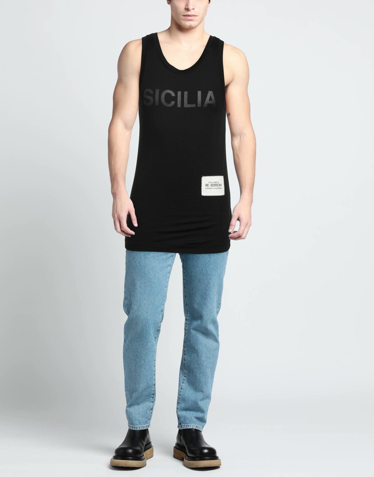 Dolce & gabbana Mens Tank top in Black