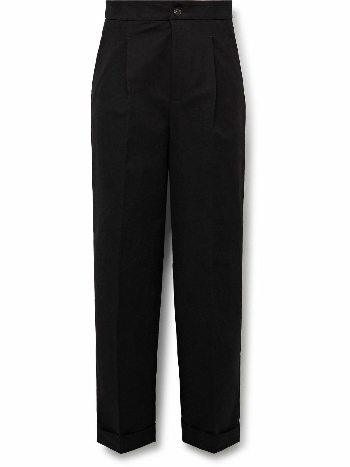 UMIT BENAN B - Straight-Leg Cotton-Poplin Drawstring