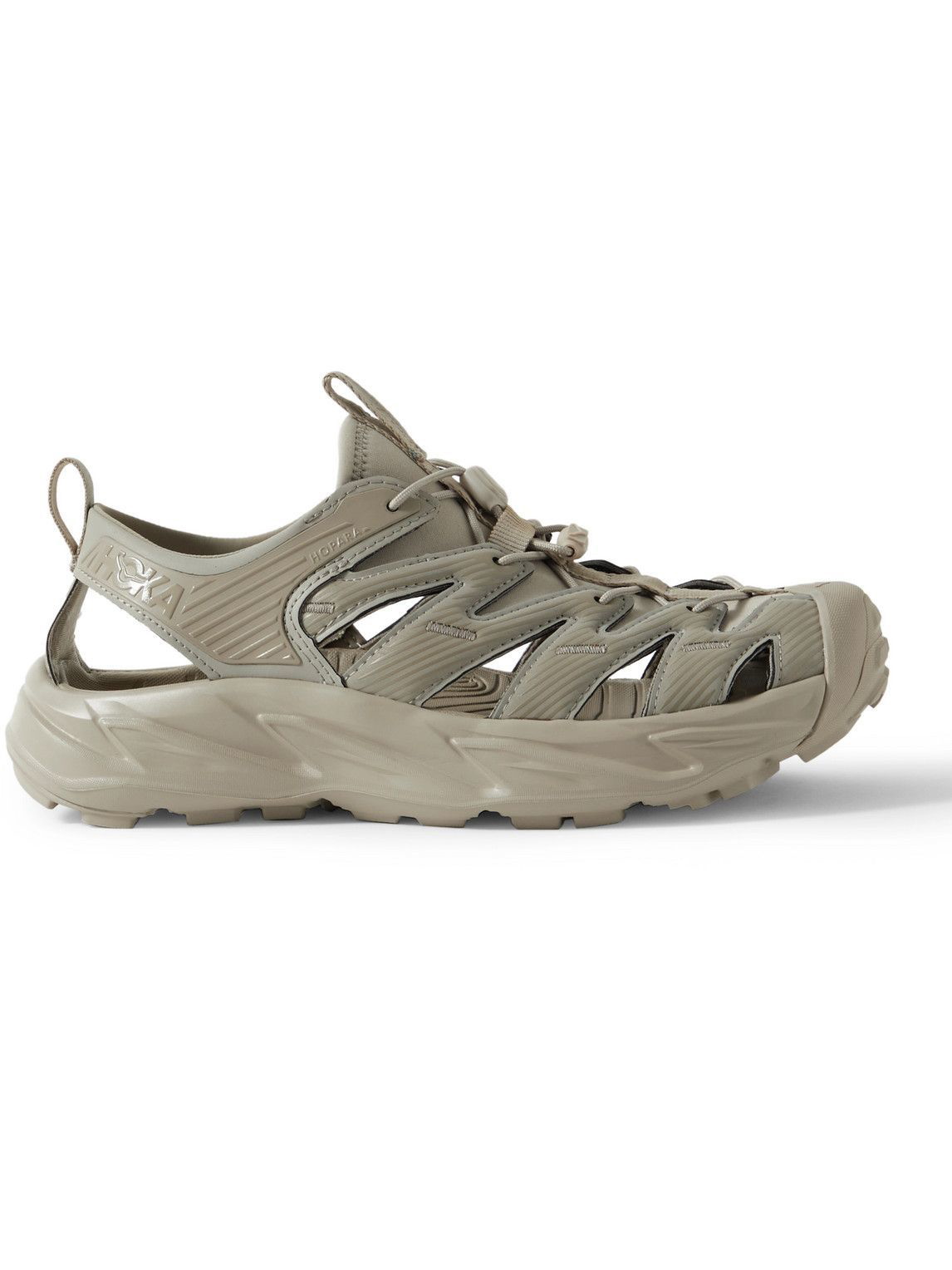 Hoka One One - Hopara Rubber-Trimmed Faux Leather and Neoprene Hiking ...