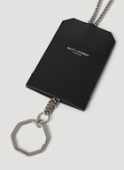 Curb Chain Cardholder in Black