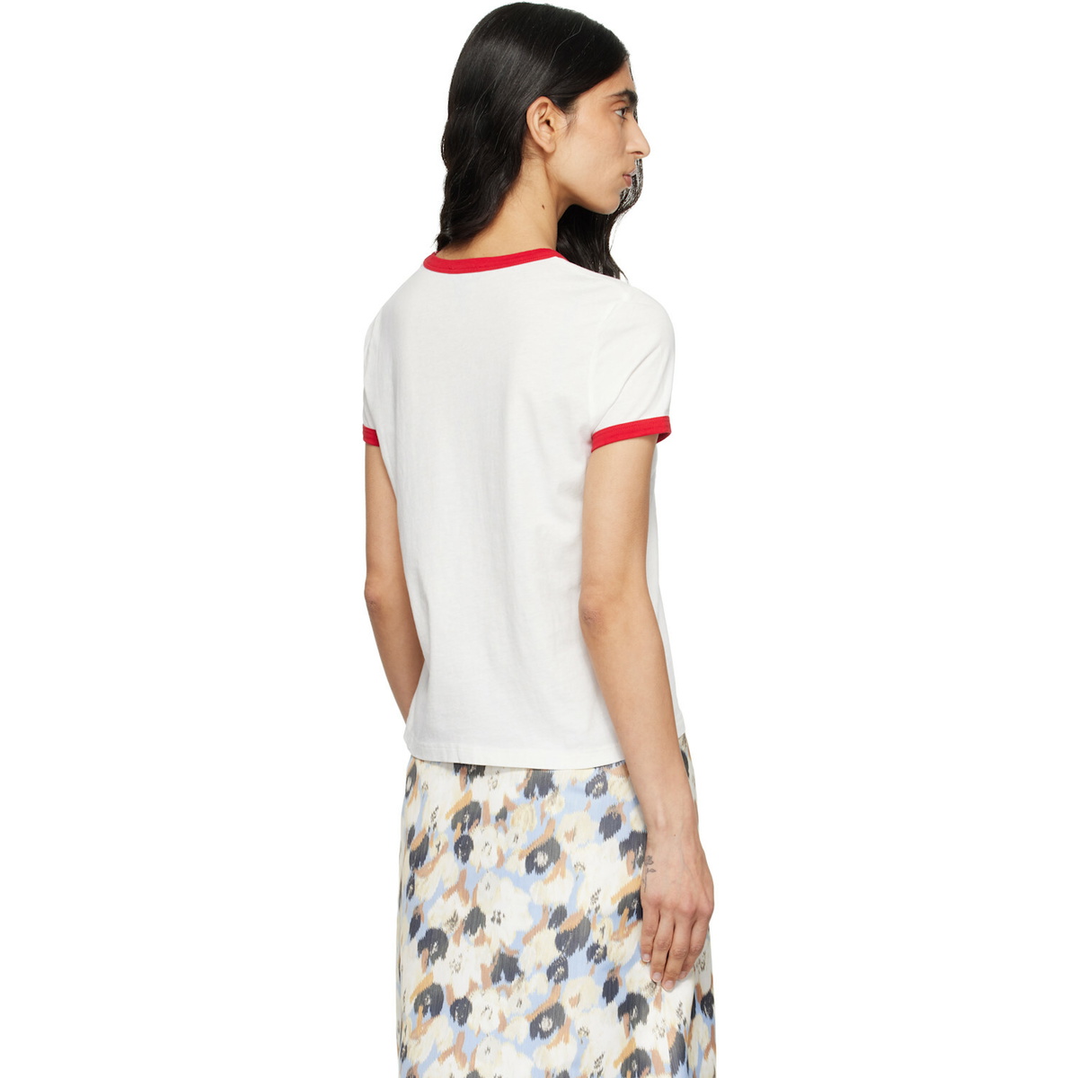 Marc Jacobs Off-White 'Marc' Logo Ringer Femme T-shirt