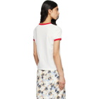 Marc Jacobs Off-White 'Marc' Logo Ringer Femme T-shirt