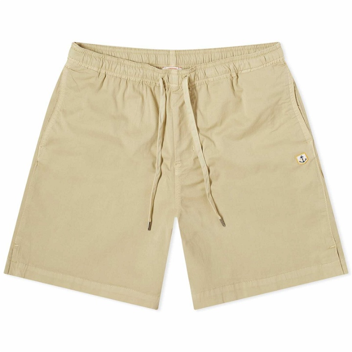 Photo: Armor-Lux Men's Drawstring Shorts in Pale Olive
