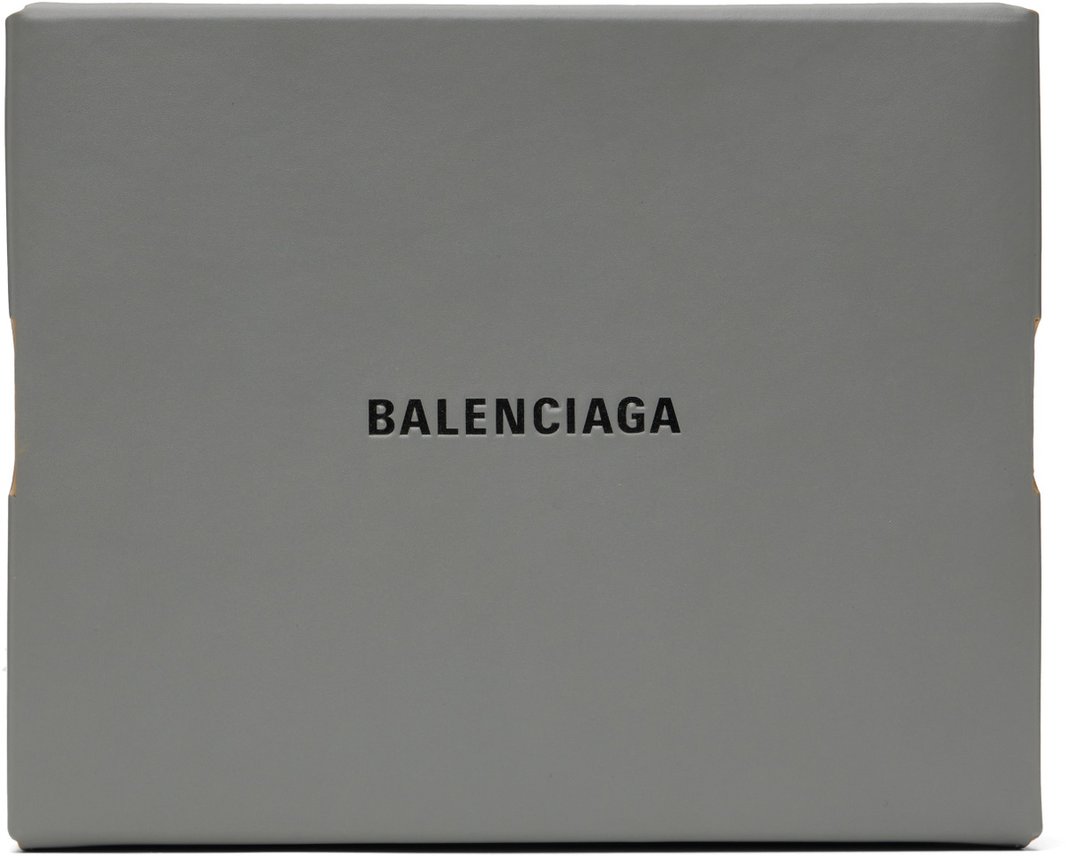 Balenciaga Gray Shopper Sneaker Box Clutch