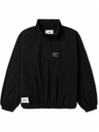 WTAPS - Logo-Embroidered Fleece Half-Zip Sweatshirt - Black