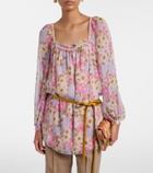 Valentino Floral silk georgette blouse