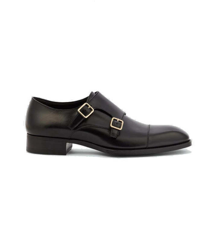 Photo: Tom Ford Elkan leather monk strap shoes