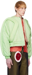 Stanley Raffington Green 3D Parametric Bomber Jacket
