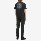 Stone Island Men's Badge Back Print T-Shirt in Black