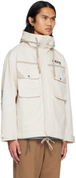 Li-Ning Off-White Embroidered Jacket
