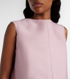 Balenciaga Silk and wool minidress