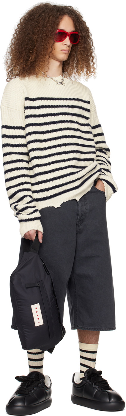 Marni Black Large Puff Belt Bag
