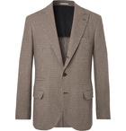 Brunello Cucinelli - Brown Alessio Houndstooth Wool and Cashmere-Blend Blazer - Men - Brown