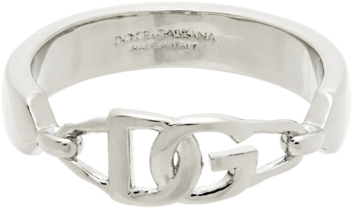 Photo: Dolce & Gabbana Silver DG Logo Ring