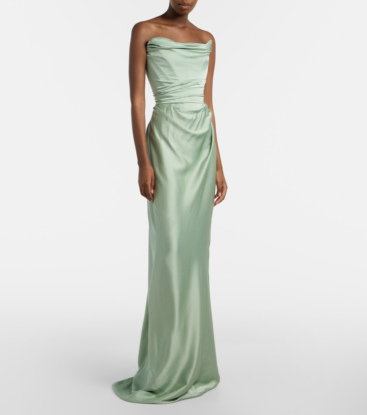 Vivienne Westwood Nova Vixen scarf-detail satin gown