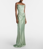 Vivienne Westwood Nova Vixen scarf-detail satin gown