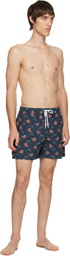 Drake's Navy Bathers Swim Shorts