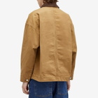 A Bathing Ape Men's Washed Duck Coverall Jacket in Beige
