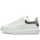 Alexander McQueen Men's Court Sneakers in White/Black