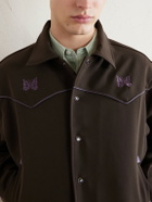 Needles - Piping Cowboy Logo-Embroidered Woven Jacket - Brown