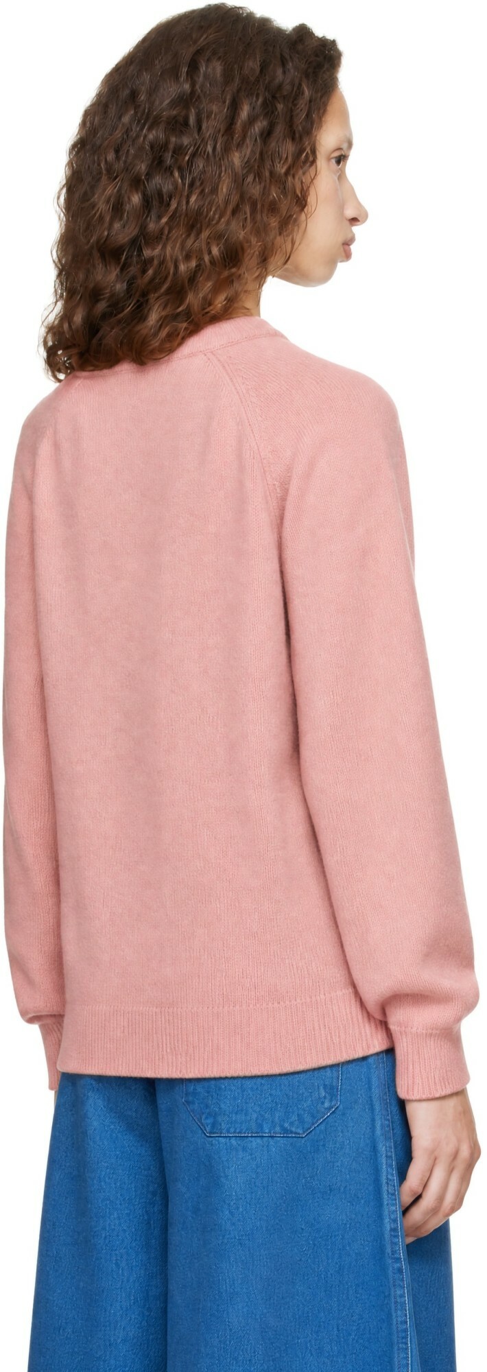 YMC Pink Bellow Sleeve Sweater