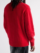 UNDERCOVER - Cotton-Blend Chenille Sweater - Red