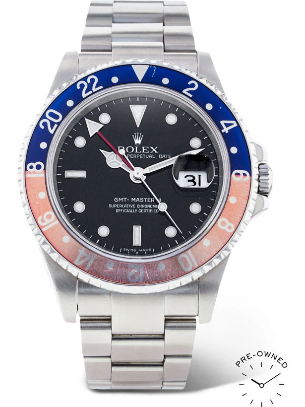 Photo: ROLEX - Pre-Owned 2006 GMT Master II Automatic 40mm Oystersteel Watch, Ref. No. 16710