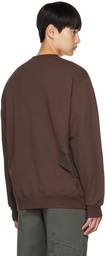 Undercoverism Brown Asymmetric Sweatshirt