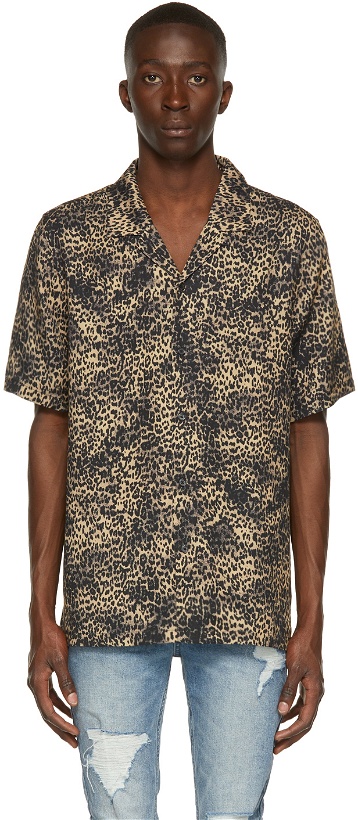 Photo: Ksubi Brown & Black Jungle Resort Short Sleeve Shirt